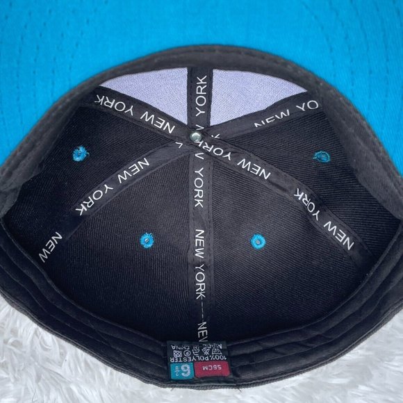 New York Men Hat NY Cap Baseball Hat BlackBlue Sport Hat Size 56cm 6.75 - Picture 8 of 9
